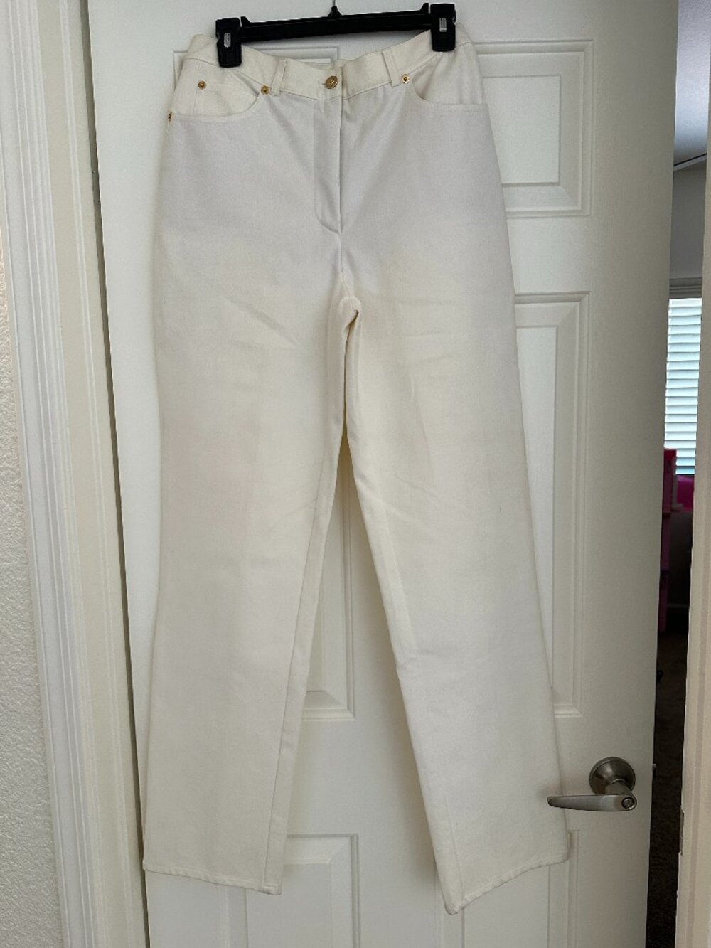 St John Sport White Straight-Leg pant